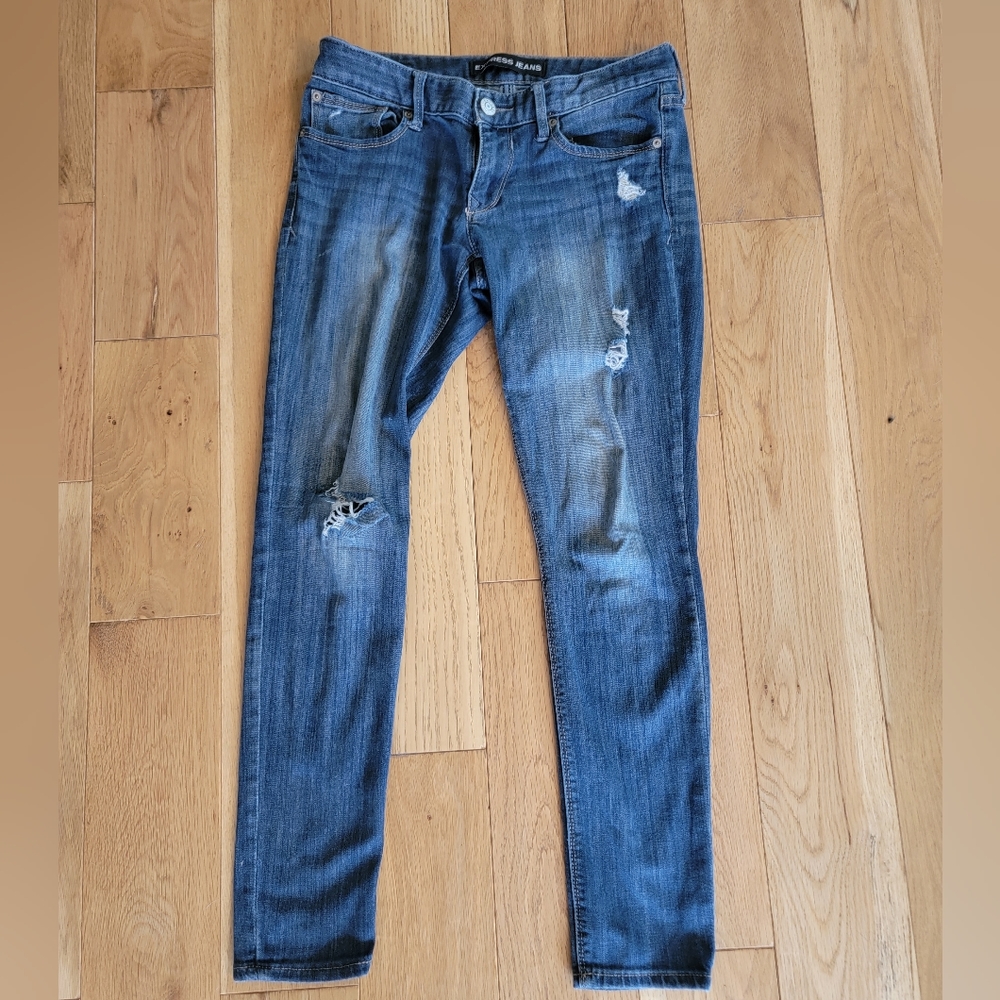 Express low rise legging jeans